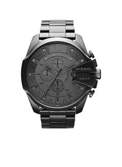 DIESEL Men's Mega Chief Round Shape Stainless Steel Chronograph Wrist Watch 49 mm - Grey - DZ4282  - Image 1