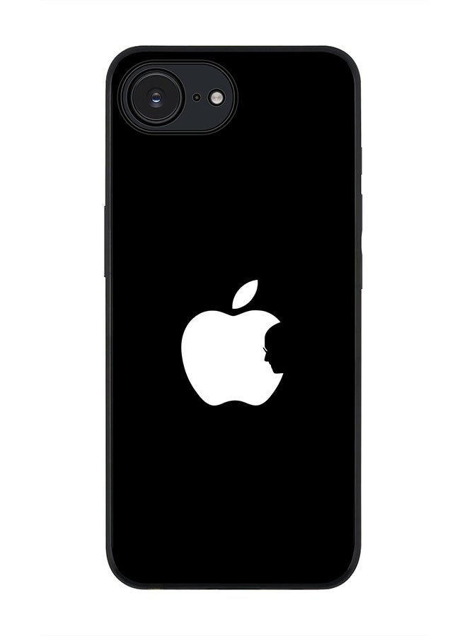 Stylizedd For Apple iPhone 16e Case,Slim fit Camera Protection, Shockproof Thin Phone cover  - Steve's Apple - Black - Image 1