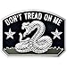 LWQLZY Gadsden Flag Rattlesnake Car Emblem 3D Metal Decal with DonT Tread ON ME Slogan 3M Adhesive Perfect for Cars Motorcycles Windows Doors and Flat Surfaces Chrome - Image 2