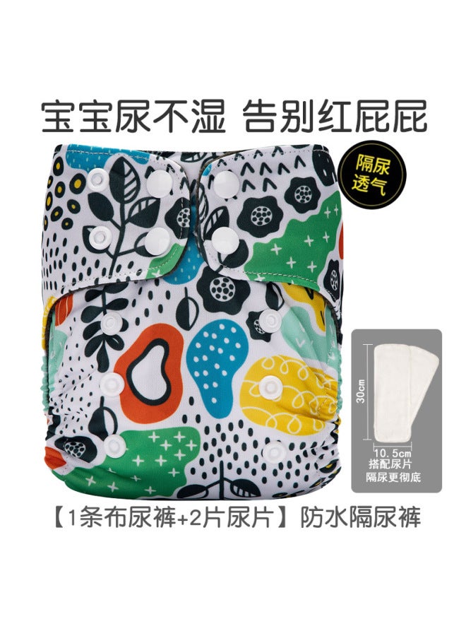 حفاضات أطفال حديثي الولادة - بنطال قطبي قطني - حلقة بول قابلة للتنفس وقابلة للغسل - بناطيل تدريب للأطفال - مقاومة للماء ومانعة للتسرب