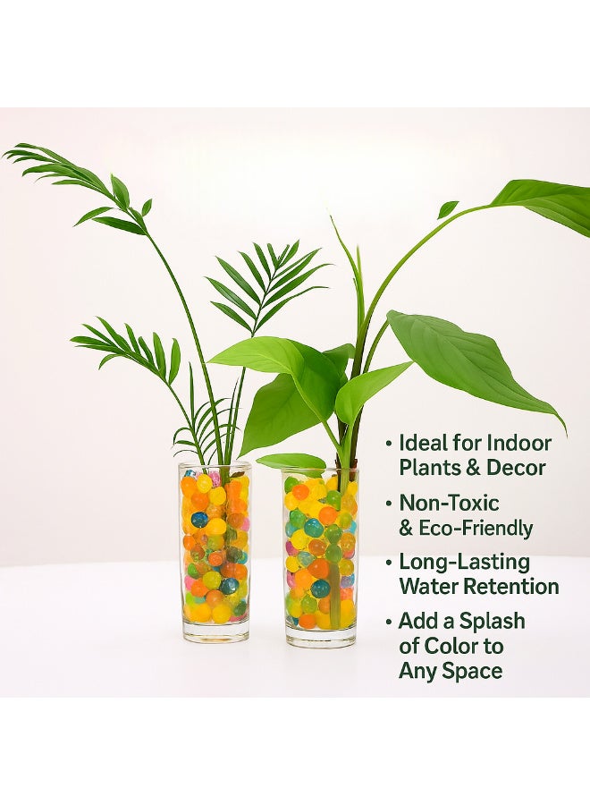 ARABIQO ARABIQO 50,000 Colorful Water Beads – Non-Toxic & Biodegradable Gel Beads for Vase Filling, Wedding Decor, Home Decoration, Plant Soil Substitute  - Image 2