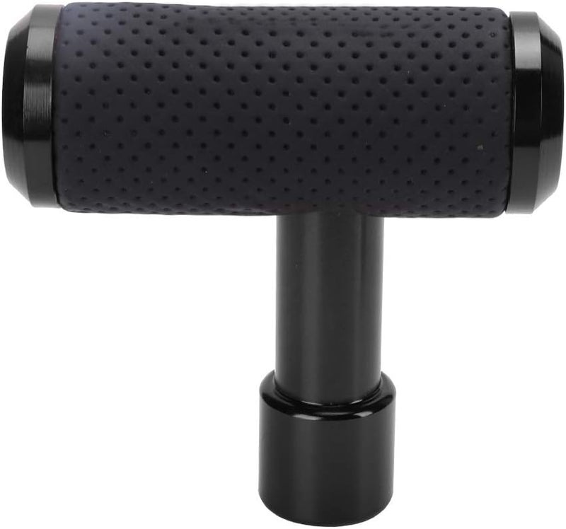 T Shaped Car Shift Gear Knob, Universal Manual and Automatic Gear Shifter, Aluminum Alloy with Leather - Comfortable Grip, Easy Installation, Suitable for All Vehicles (Black) - Image 3