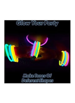 Generic "Glow-in-the-dark Stick Set of 100 Pieces with 100 Connectors, 8-inch."  - Image 2