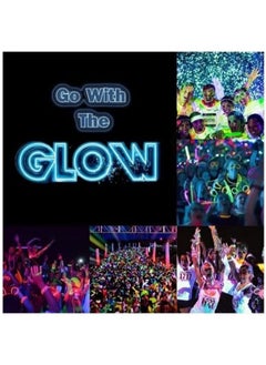 Generic "Glow-in-the-dark Stick Set of 100 Pieces with 100 Connectors, 8-inch."  - Image 5
