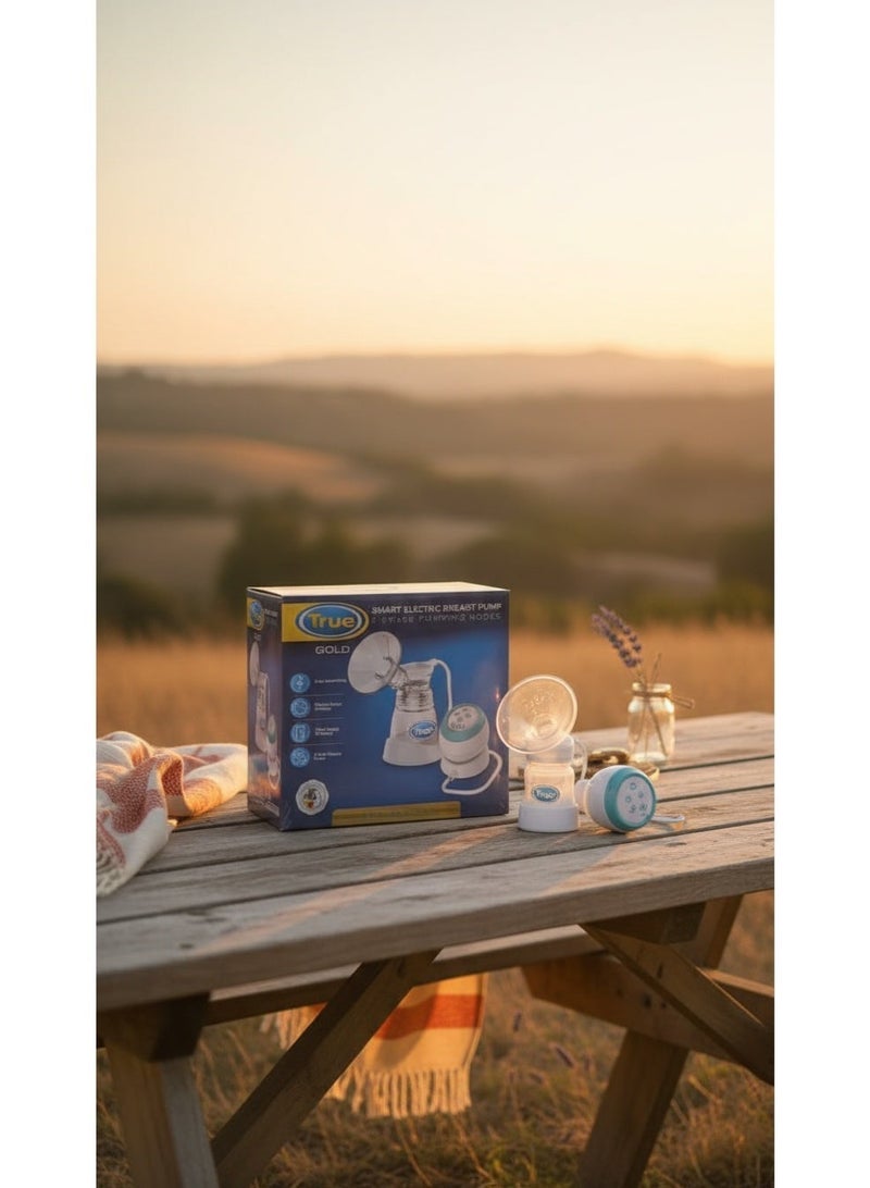 ترو مضخة حليب كهربائية ذكية من ترو جولد | بوضعيتين للشفط | قوة شفط قابلة للتعديل | محمولة وقابلة لإعادة الشحن | خالية من مادة BPA | تشغيل هادئ - Image 5
