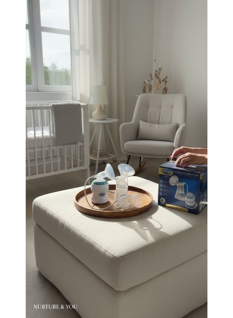 ترو مضخة حليب كهربائية ذكية من ترو جولد | بوضعيتين للشفط | قوة شفط قابلة للتعديل | محمولة وقابلة لإعادة الشحن | خالية من مادة BPA | تشغيل هادئ - Image 4