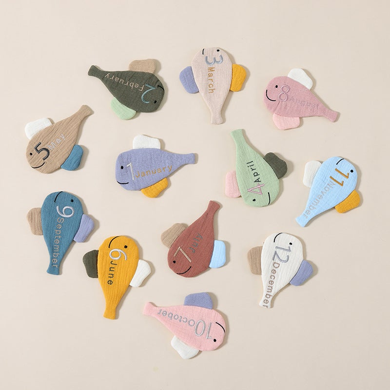 Baby Doll Comfort Number Birth Month Letter One Year Old Hundred Days Gift Suit Hanging Cute Commemoration - Image 4