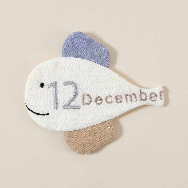 Baby Doll Comfort Number Birth Month Letter One Year Old Hundred Days Gift Suit Hanging Cute Commemoration - Image 3