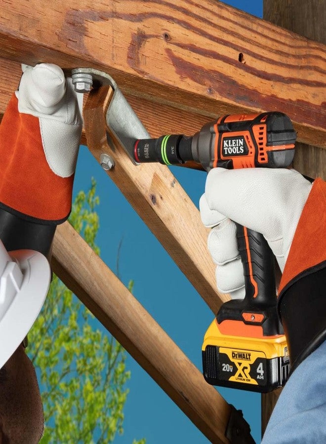 كلاين تولز مقبس صدمات قلاب 3 في 1 من كلاين تولز 66044، فتحة محاذاة، مقاسات سداسية 9/16 بوصة، 3/4 بوصة، 12 نقطة، محول مربع من 1/2 بوصة إلى 3/8 بوصة - Image 5