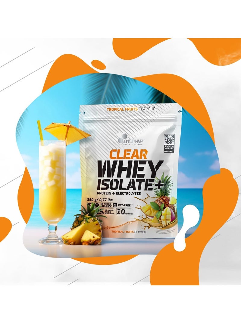 Olimp Clear Whey Isolate+ 350g Tropical Fruits - Image 5