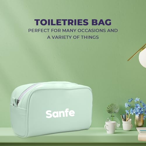 Sanfe Travel Pouch Kits Essentials Bag for Men and Women Organiser Make Up Green (Color- Green) - Image 4