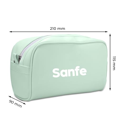 Sanfe Travel Pouch Kits Essentials Bag for Men and Women Organiser Make Up Green (Color- Green) - Image 3