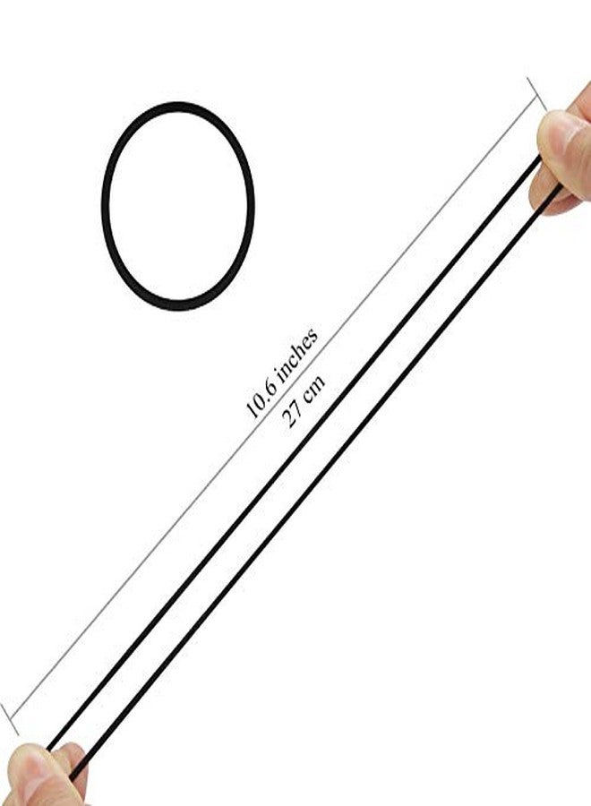 Belicia 100 Pieces Black Hair Ties for Thick and Curly Hair No Metal Hair Elastic Band for Women or Men(4mm) - Image 4