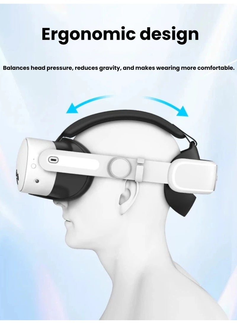 Adjustable Replacement Head Strap for Meta Quest 3 / 3S | Ergonomic Design with 376g Lightweight Build - Image 3