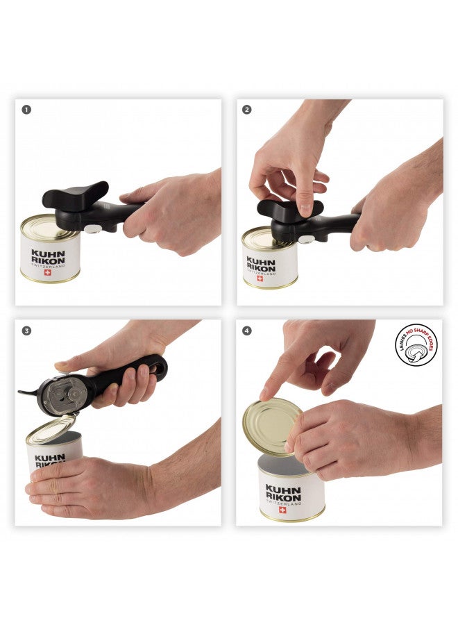 Kuhn Rikon Auto Safety LidLifter/Can Opener with Ring-Pull, 8 x 2.5 x 2.75 inches, White