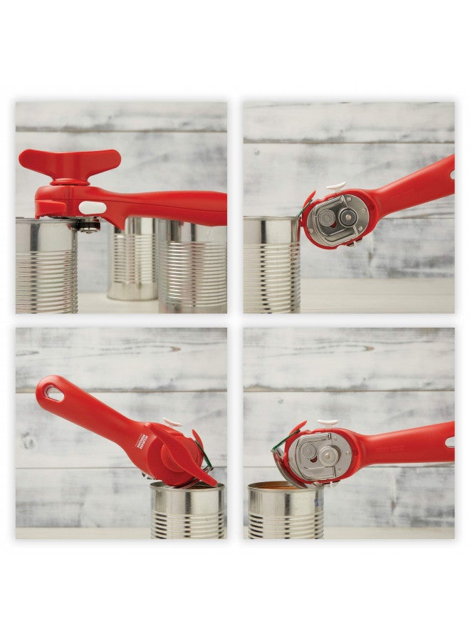 Kuhn Rikon Auto Safety LidLifter/Can Opener with Ring-Pull, 8 x 2.5 x 2.75 inches, White