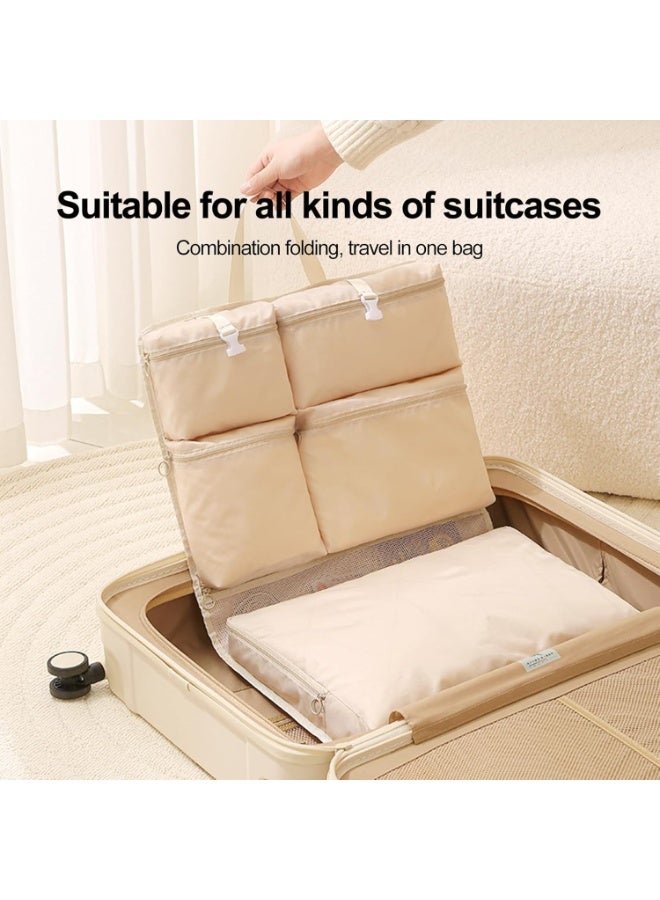 SYOSI Travel Clothes Organizers, Packing Cubes, Clothing Storage Bags, Compression Packing Bags with 5 Zippered Compartments for Luggage, Suitcase, Travel Gear, Wardrobe Organization, Vacation Packing - Image 3