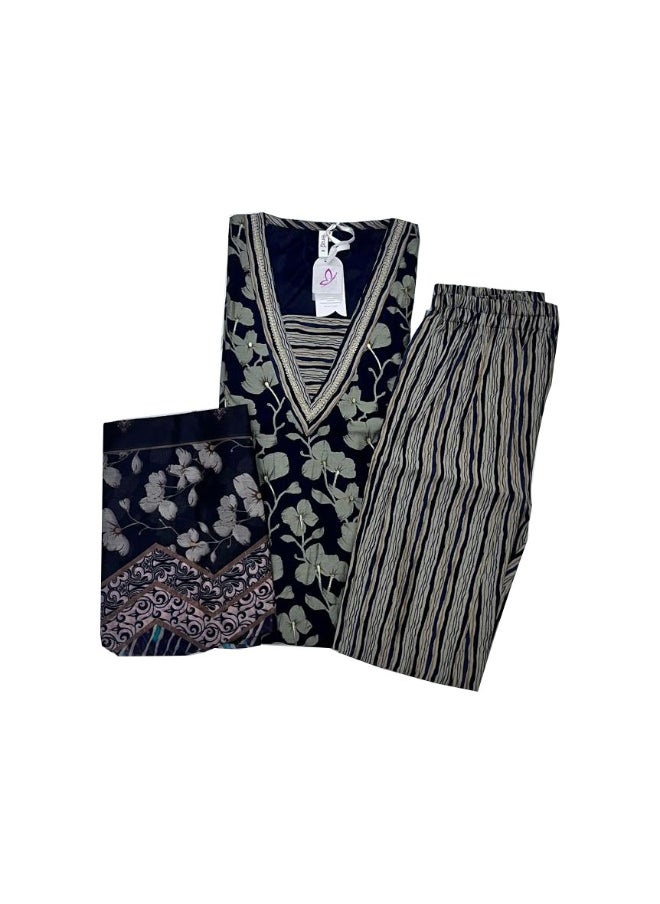 إنزو بلس Stitched Churidar suite 3pc  - Image 5
