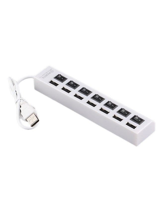 oem - 7-port USB 2.0 docking station adapter with on/off switch - Image 1