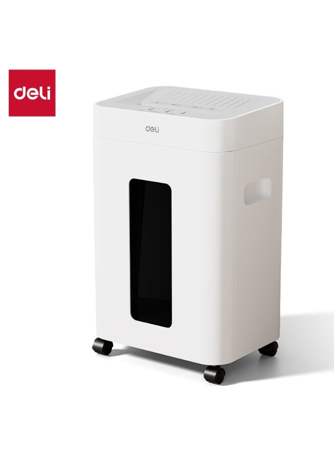 Deli Ultra Silent Paper Shredder P4 Cross Cut 16 Sheets 23L Bin Heavy Duty Office Use - Image 1