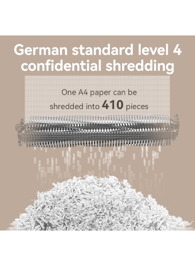 Deli Ultra Silent Paper Shredder P4 Cross Cut 16 Sheets 23L Bin Heavy Duty Office Use - Image 2