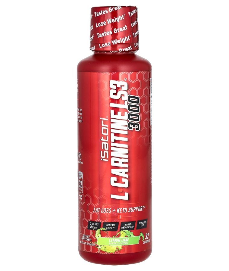 iSatori L-Carnitine LS3 3000 Lemon Lime 3000 mg 16 fl oz (480 ml)