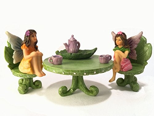 GlitZGlam Emma The Sitting Garden Fairy - an Outdoor/Indoor Miniature Fairy Statue for Your Fairy Garden - Fairy Garden - Image 3