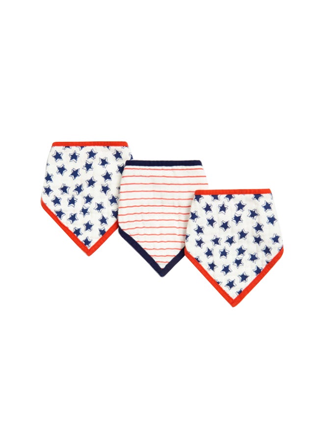 mothercare Pack Of 3, Baby Boys 100% Cotton Woven Dribbler - Image 1