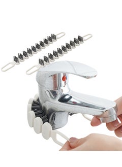 NOVOLAN NOVOLAN Curved Crevice Brush 2 Pieces Bathroom Toilet Crevice Brush Corner Dead Corner Cleaning Brush Hard Bristle Groove Crevice Brush, Precision Cleaning, Stiff Bristles for Effective Cleaning  - Image 1