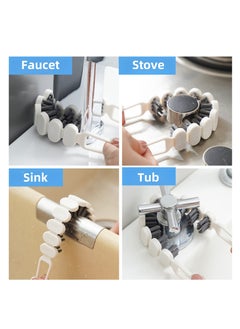 NOVOLAN NOVOLAN Curved Crevice Brush 2 Pieces Bathroom Toilet Crevice Brush Corner Dead Corner Cleaning Brush Hard Bristle Groove Crevice Brush, Precision Cleaning, Stiff Bristles for Effective Cleaning  - Image 3