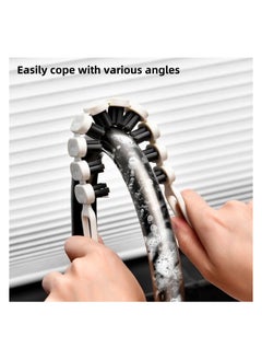 NOVOLAN NOVOLAN Curved Crevice Brush 2 Pieces Bathroom Toilet Crevice Brush Corner Dead Corner Cleaning Brush Hard Bristle Groove Crevice Brush, Precision Cleaning, Stiff Bristles for Effective Cleaning  - Image 5