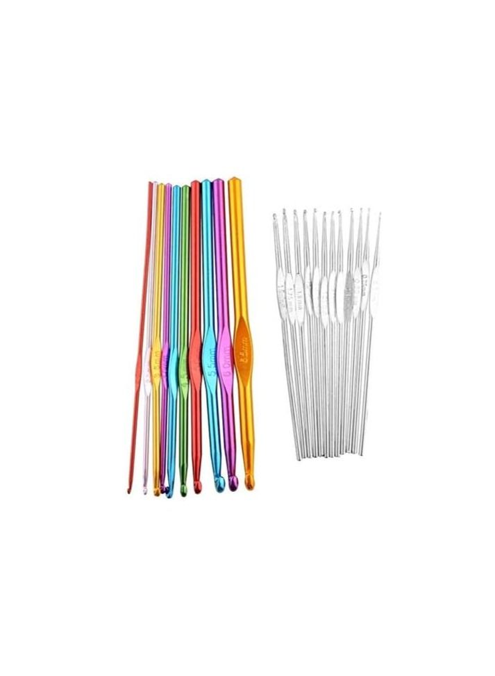 BLOOMING TIME Set of 22pcs Crochet and Knitting Hooks Needles with Pouch  - Image 3