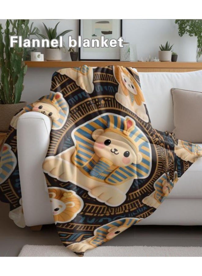 general Baby and children's cartoon flannel thin blanket (warm and comfortable, suitable for sleep, game use) 70cm*100cm - Image 4