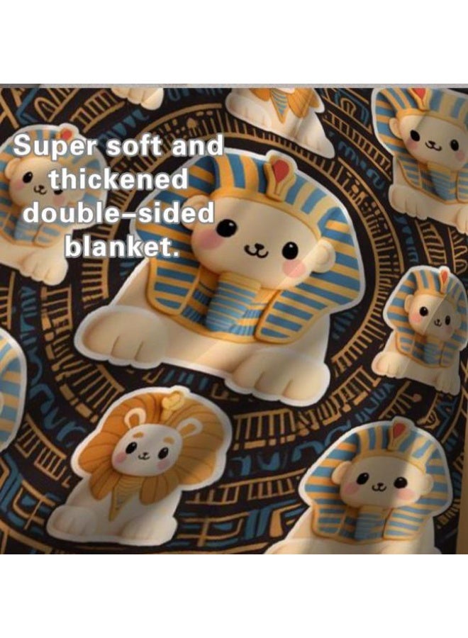 general Baby and children's cartoon flannel thin blanket (warm and comfortable, suitable for sleep, game use) 70cm*100cm - Image 5