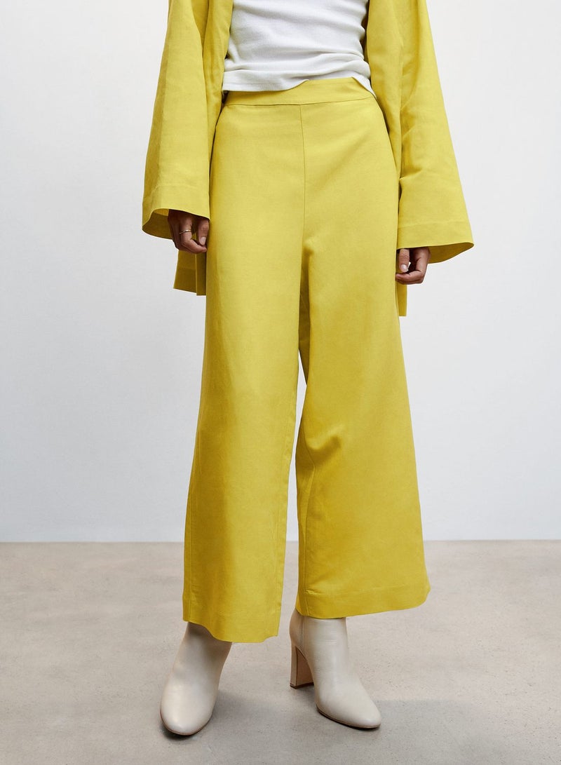MANGO Flared High Waist Pants - Image 1