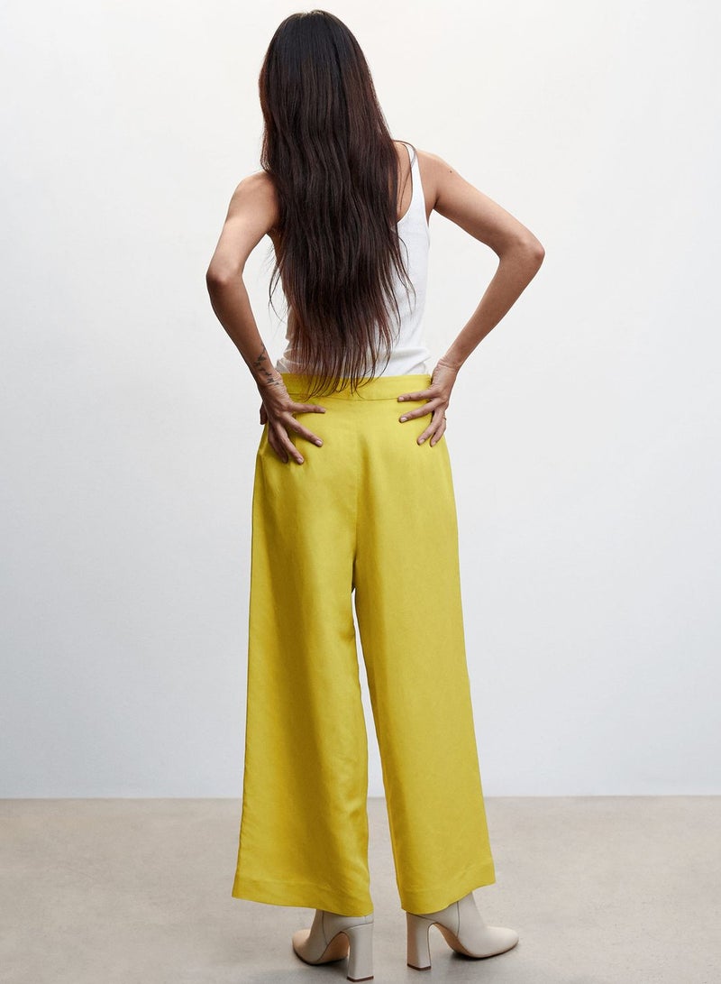 MANGO Flared High Waist Pants - Image 2