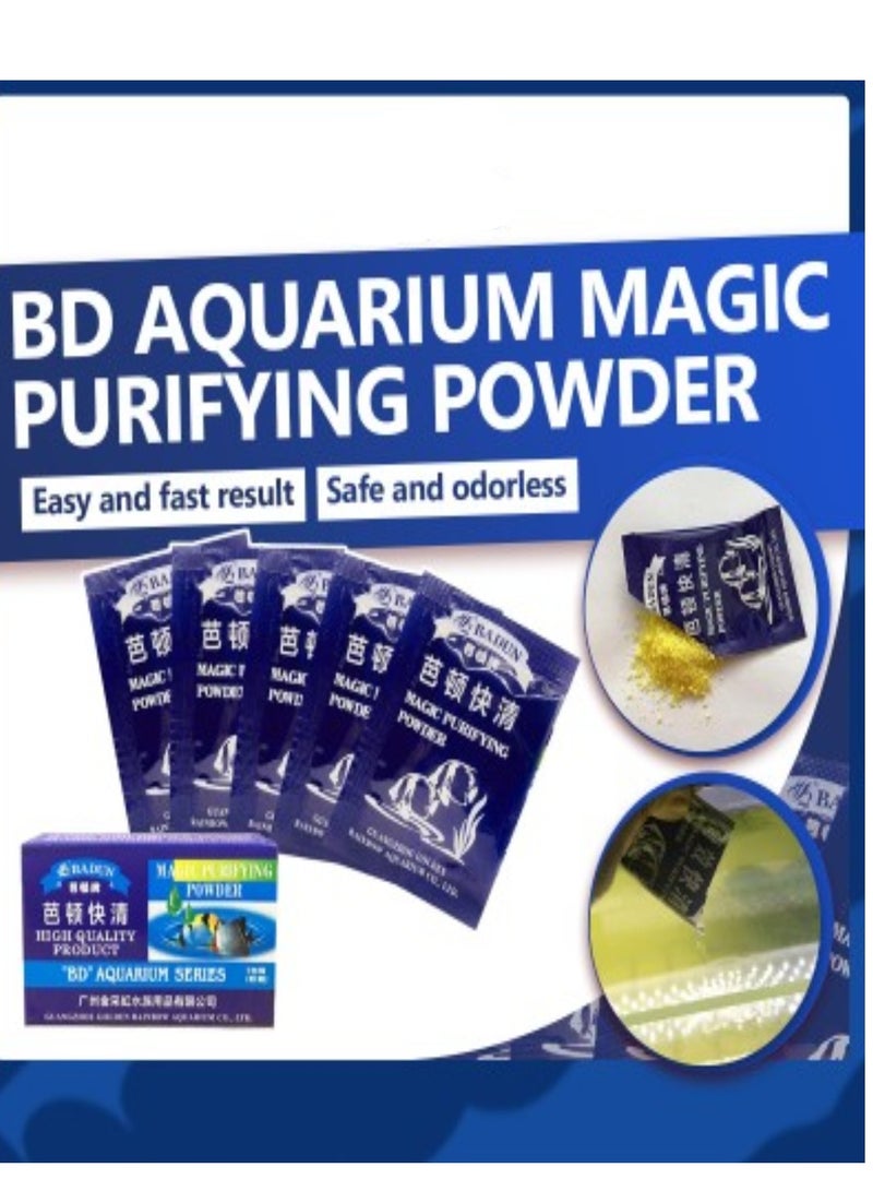 Generic Aquarium Magic Powder 5g. Fast Purifying Water Fish Tank Magical Cleaner Purifier For Water Clarifying Aquarium Accessories  - Image 1