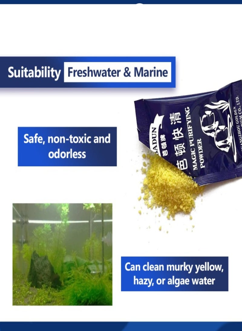 Generic Aquarium Magic Powder 5g. Fast Purifying Water Fish Tank Magical Cleaner Purifier For Water Clarifying Aquarium Accessories  - Image 3