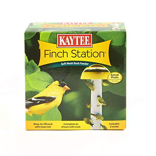 Kaytee Wild Bird Finch Station Soft Mesh Sock Feeder, Includes 2 Socks - Image 1