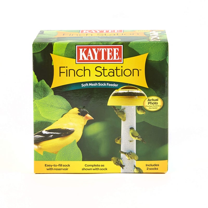 Kaytee Wild Bird Finch Station Soft Mesh Sock Feeder, Includes 2 Socks - Image 5