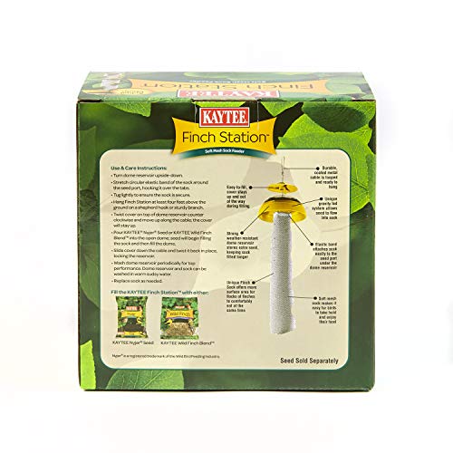 Kaytee Wild Bird Finch Station Soft Mesh Sock Feeder, Includes 2 Socks - Image 2