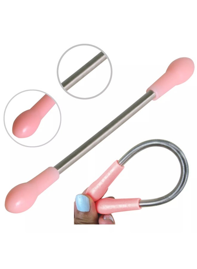 2 Pieces Facial Hair Remover Spring Threader – Face Beauty Spring Threading Stick for Upper Lip, Chin & Peach Fuzz - Image 5