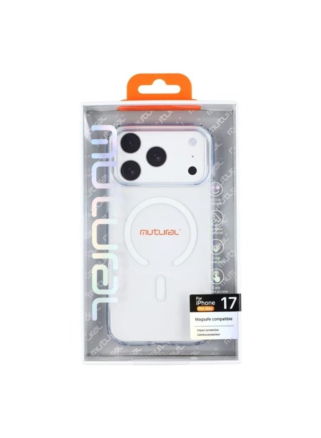 ميوتشرال غطاء هاتف شفاف فائق النحافة من MUTURAL لهاتف iPhone 17 Pro Max مع دعم MagSafe – حماية من الصدمات، مضاد للاصفرار، مقاوم للخدوش، مصنوع من TPU مرن - Image 5