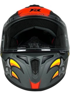 AXXIS AXXIS FF112D DRAKEN S DINOTOON B5 Full-Face Helmet Grey, Red Matte T-XL  - Image 2