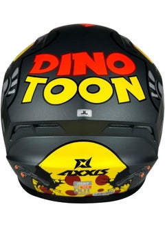AXXIS AXXIS FF112D DRAKEN S DINOTOON B5 Full-Face Helmet Grey, Red Matte T-XL  - Image 4