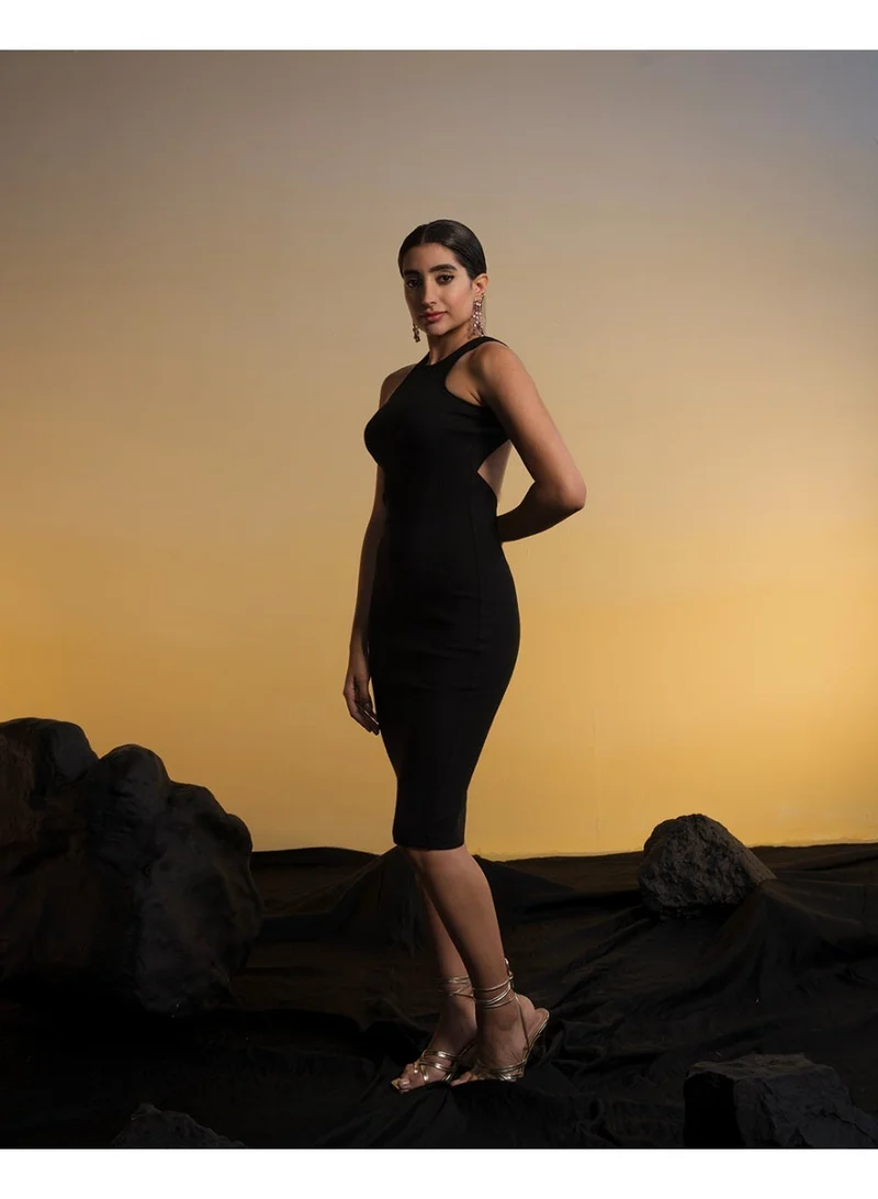 Ohsofly  Women’s Elegant Midi Dress with Flattering Fit, Soft Fabric & Stylish Design for Casual, Party & Evening Wear for Women | Best Price UAE