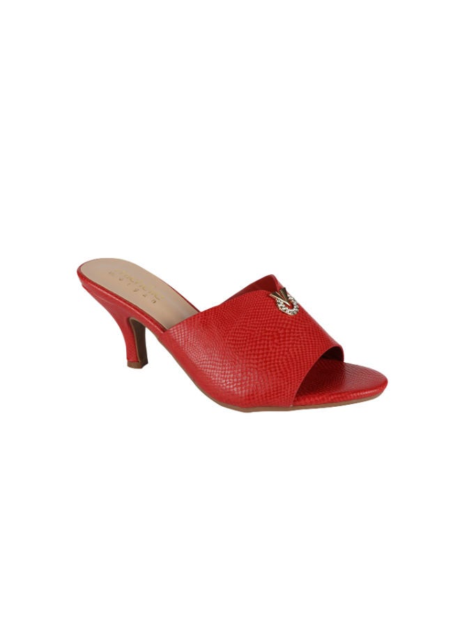 Michelle Morgan Ladies Kitten Heel 213RC001 Red - Image 1