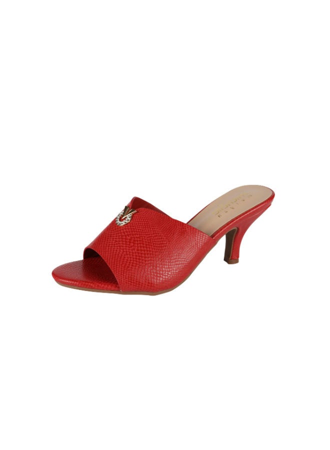 Michelle Morgan Ladies Kitten Heel 213RC001 Red - Image 3