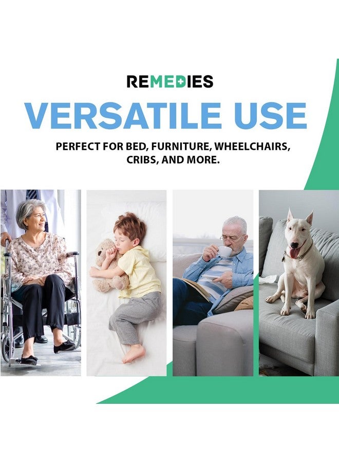REMEDIES Remedies - Bed Pads Disposable Adults, Seniors, Kids & Puppy Pads - 23" x 36" - Large Disposable Underpads - 50 Count, Incontinence Underpads for Beds & Furniture, Dog Pee Pads, Dogs Chucks Pads - Image 2