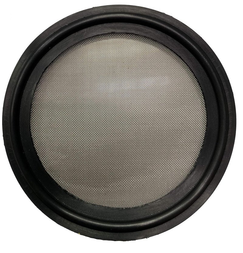 DR.COMPONENT 2" Sanitary Tri-Clamp Gaskets (Pack of 2), Bonded Type Screen (#80 Mesh/ 177 μm) Gaskets, Black Viton - Image 1